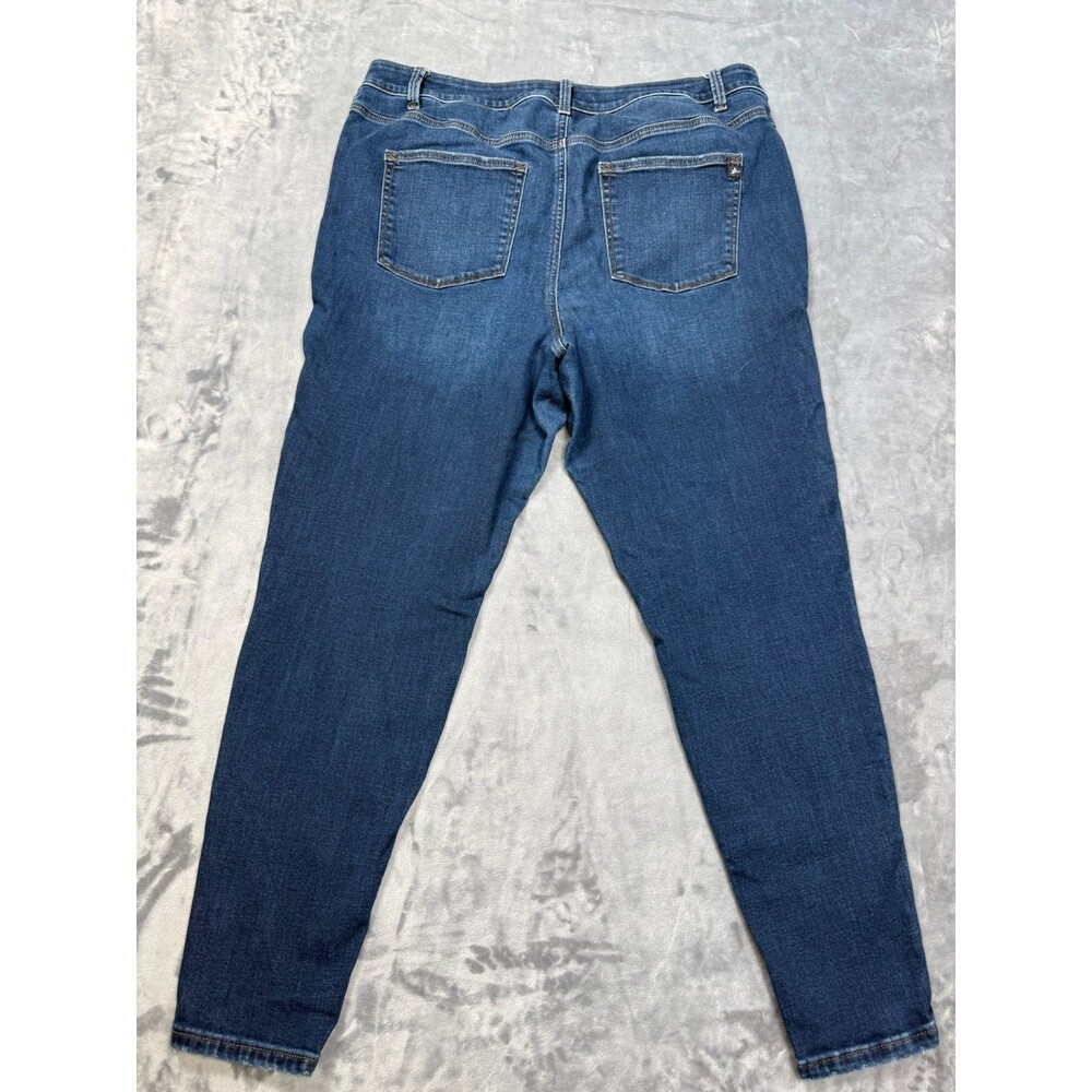 M Jeans Maurices High Rise Curvy Stretch Blue Denim Jeans Women Size 20W Reg - Picture 2 of 6
